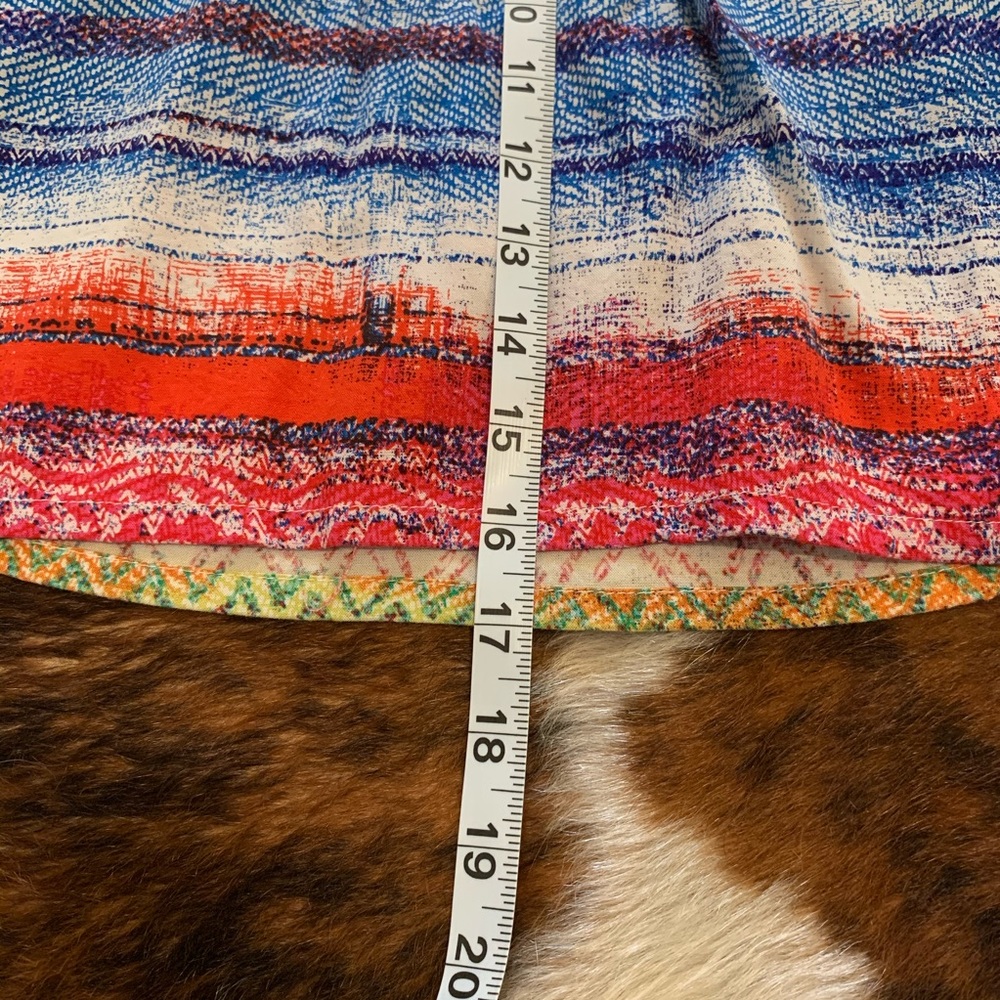 Colorful Pattern Mini Skirt with Pockets - Picture 5 of 5